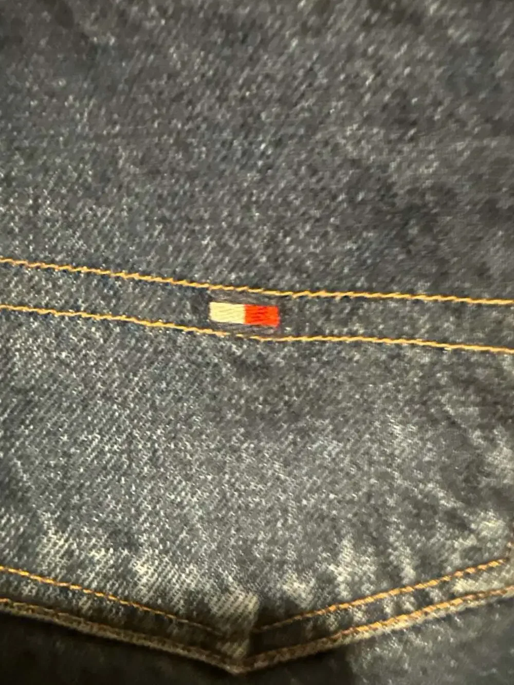 Vintage Tommy Hilfiger 100% Cotton Straight Leg Jeans Size 16 x 33 - Picture 4 of 8